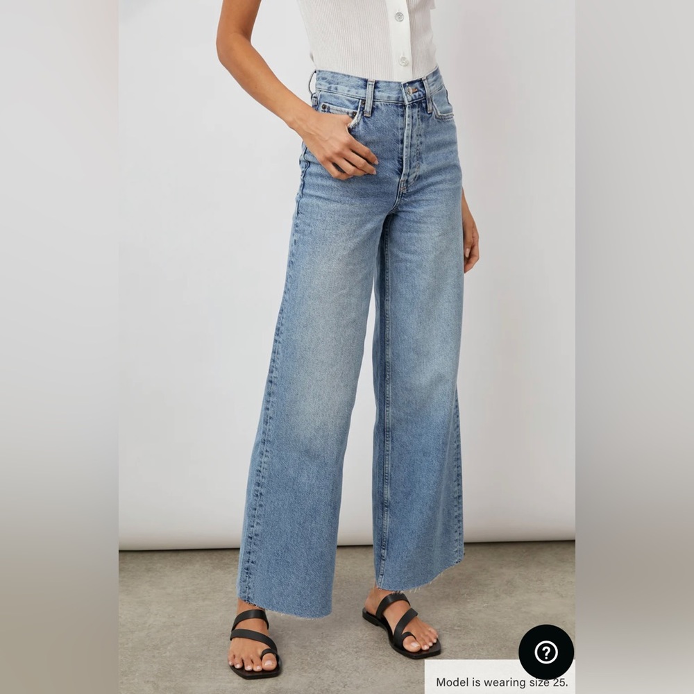 Rails Getty high rise wide leg crop jeans 25